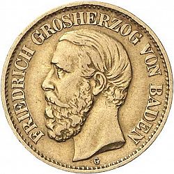 Large Obverse for 10 Mark 1877 coin