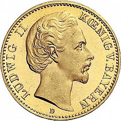 Large Obverse for 10 Mark 1881 coin