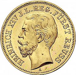 Large Obverse for 10 Mark 1882 coin