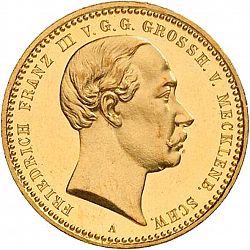 Large Obverse for 10 Mark 1890 coin