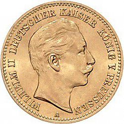 Large Obverse for 10 Mark 1893 coin