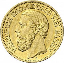 Large Obverse for 10 Mark 1897 coin