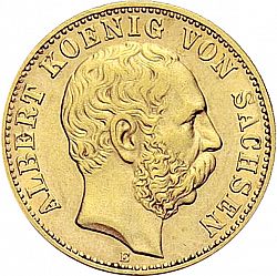 Large Obverse for 10 Mark 1898 coin