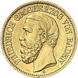 Large Obverse for 10 Mark 1901 coin