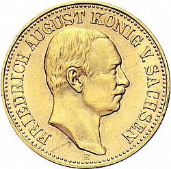 Large Obverse for 10 Mark 1905 coin
