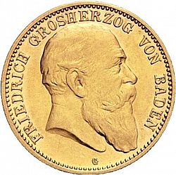 Large Obverse for 10 Mark 1907 coin