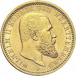 Large Obverse for 10 Mark 1909 coin