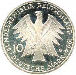 Large Obverse for 10 Mark 1994 coin