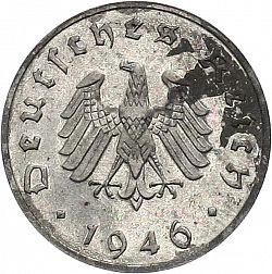 Large Obverse for 10 Reichspfennig 1946 coin