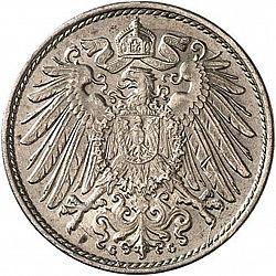 Large Reverse for 10 Pfenning 1896 coin