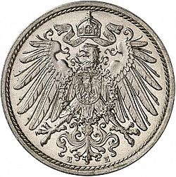 Large Reverse for 10 Pfenning 1902 coin