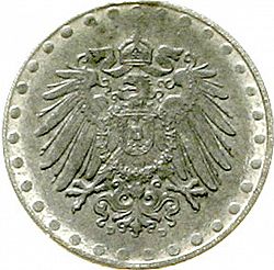 Large Reverse for 10 Pfenning 1918 coin