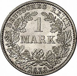 Large Obverse for 1 Mark 1873 coin