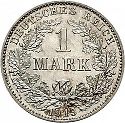 Large Obverse for 1 Mark 1913 coin