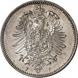 Large Reverse for 1 Mark 1873 coin