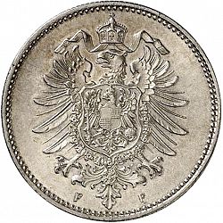 Large Reverse for 1 Mark 1878 coin