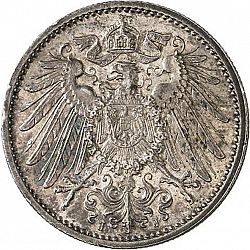 Large Reverse for 1 Mark 1892 coin