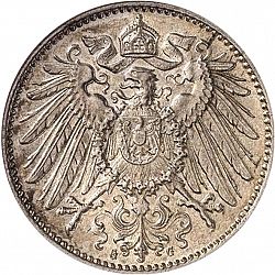 Large Reverse for 1 Mark 1899 coin