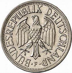 Large Obverse for 1 Mark 1957 coin