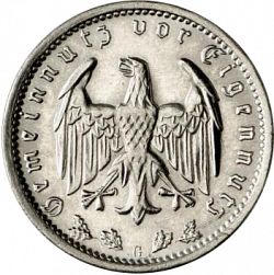 Large Obverse for 1 Reichsmark 1939 coin