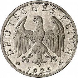 Large Reverse for 1 Reichsmark 1925 coin