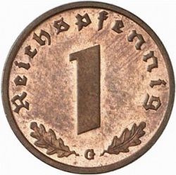 Large Reverse for Reichspfenning 1937 coin