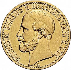 Large Obverse for 5 Mark 1875 coin