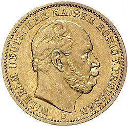 Large Obverse for 20 Mark 1875 coin