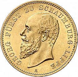 Large Obverse for 20 Mark 1904 coin