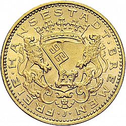 Large Obverse for 20 Mark 1906 coin