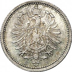 Large Reverse for 20 Pfenning 1874 coin