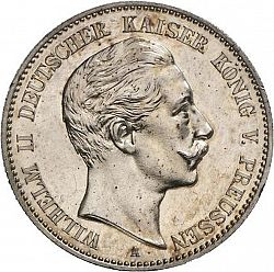 Large Obverse for 2 Mark 1888 coin