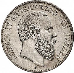 Large Obverse for 2 Mark 1891 coin
