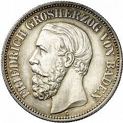 Large Obverse for 2 Mark 1898 coin
