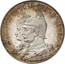 Large Obverse for 2 Mark 1901 coin