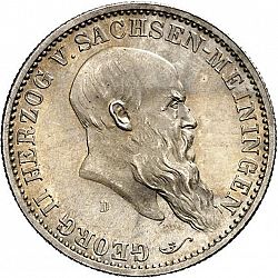 Large Obverse for 2 Mark 1901 coin