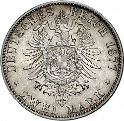 Large Reverse for 2 Mark 1877 coin