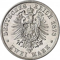 Large Reverse for 2 Mark 1878 coin