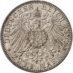 Large Reverse for 2 Mark 1899 coin