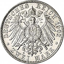 Large Reverse for 2 Mark 1902 coin