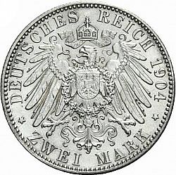 Large Reverse for 2 Mark 1904 coin