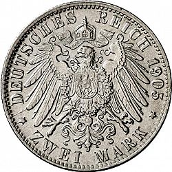 Large Reverse for 2 Mark 1905 coin