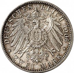 Large Reverse for 2 Mark 1906 coin