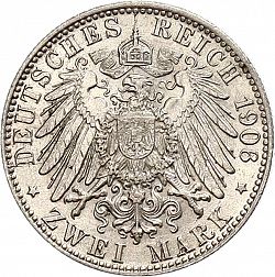 Large Reverse for 2 Mark 1906 coin
