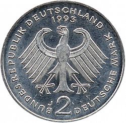 Large Obverse for 2 Mark 1993 coin