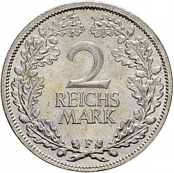 Large Reverse for 2 Reichsmark 1925 coin
