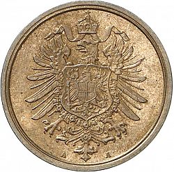 Large Reverse for 2 Pfenning 1874 coin