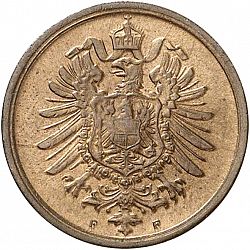 Large Reverse for 2 Pfenning 1875 coin