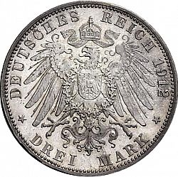Large Reverse for 3 Mark 1912 coin
