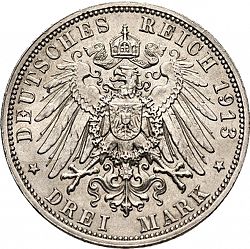 Large Reverse for 3 Mark 1913 coin